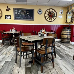 One area of the restaurant, it's a good size place since they also have a lower floor for dining.