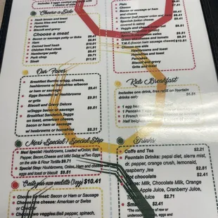 Updated menu