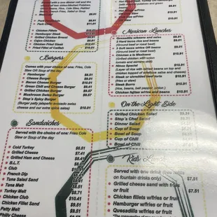 Updated menu