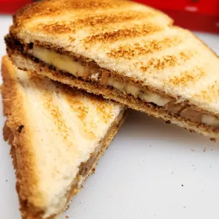 All Shook Up: Grilled Peanut Butter Bacon, and Banana on Wheatberry.