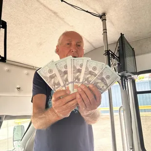 Our host Luigi with set cash$$&amp;