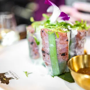 Grilled Pork Spring Rolls AKA Nem Nướng Cuon ($14)
