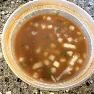 Birria broth for dipping