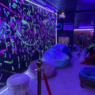 Upstairs lounge area