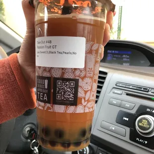 I can literally count how much boba is in here