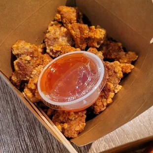 Spicy popcorn chicken