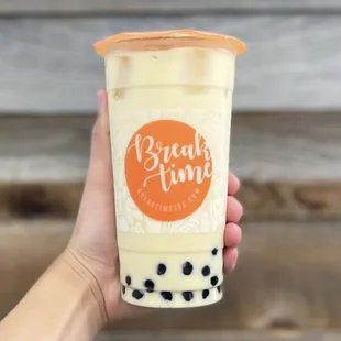 Jasmine Milk Tea with boba