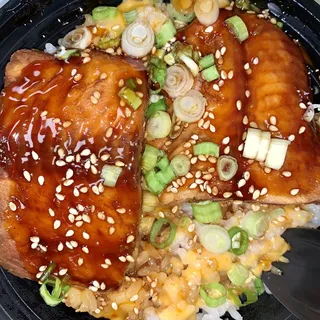 Teriyaki Salmon on Rice