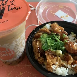 Chicken Nibblers on Rice
