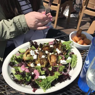 Fried Brussel Sprout Salad