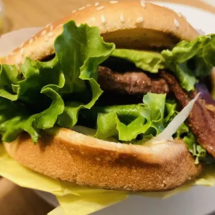 Bacon Avocado Cheeseburger - so good!!