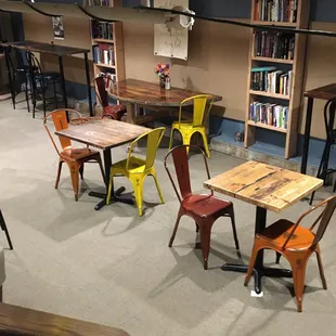 Downstairs seating area