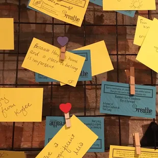 Close up of Pay it Forward Wall