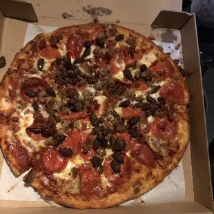 pizza, food