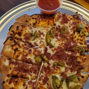 Bacon Jalapeño Cheesy Bread