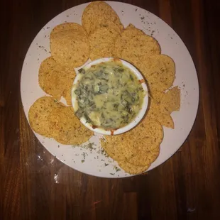 Fresh made spinach dip