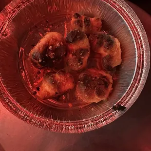 Burnt garlic knots