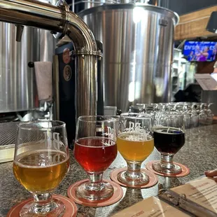Palisade Peach Ale, Cherry Lime Warhead sour, Southern haze IPA, Autumn Ale