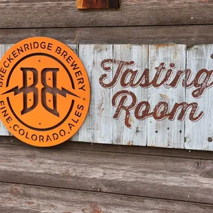 sign for tasting room