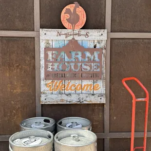 Sign at gift store/taproom