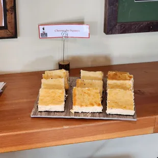 Cheesecake squares