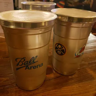 Pre Game Bevvies.  Palisade Peach Wheat and Avalanche Amber Ale