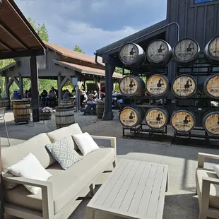 View of patio from my seat at bar