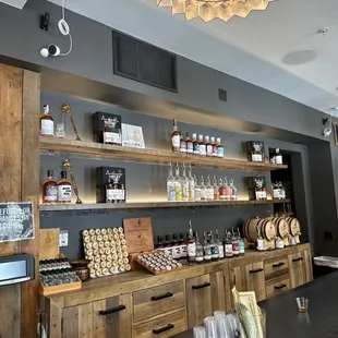 the bar