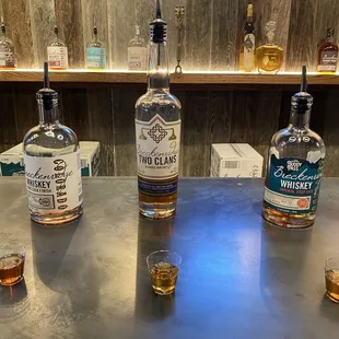 bottles of whiskey