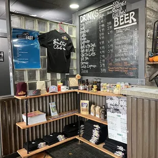  menu on the wall of a restaurant