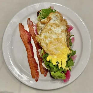 Avocado Toast, side bacon