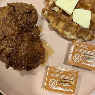 Chicken and waffles