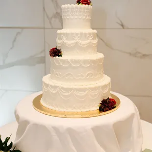 a wedding cake