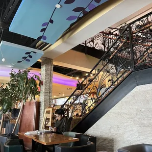 Indoor seating and more upstairs