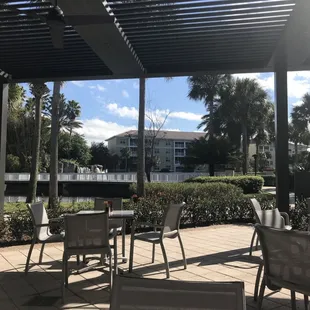 outside