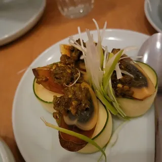 Thousand-Year Egg and Tofu Rolls