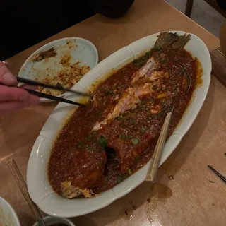 Whole Fish with Spicy Bean Paste for 2