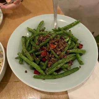 Sauted String Bean with Minced Pork