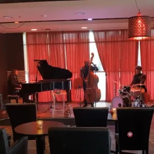 a group of people playing instruments