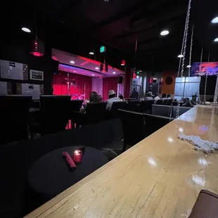 interior, sushi and sashimi