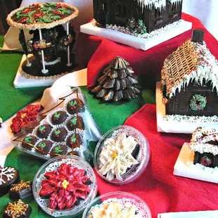 Collage of winter holiday creations