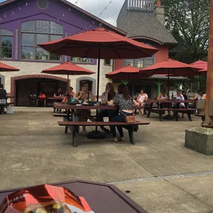 Afternoon wine, food and music.