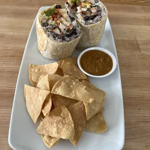 Baja Burrito.
w/chicken or steak