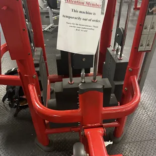 Broken machine