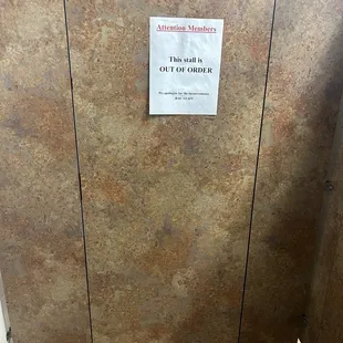 Closed bathroom