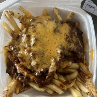 Chili cheese fries.