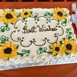 Half sheet cake