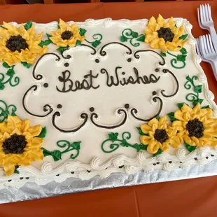 Half sheet cake