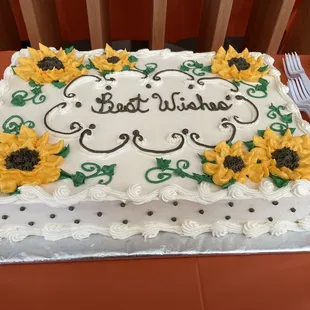 Half sheet cake