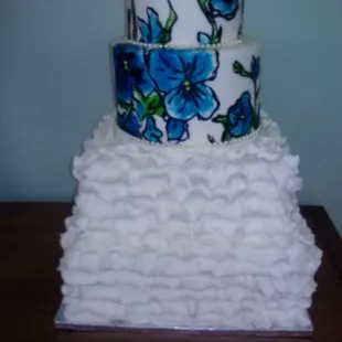 Ruffled icing..